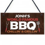 Funny BBQ Signs Hanging Garden Summerhouse Shed Decking Sign