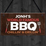 Funny BBQ Signs Hanging Garden Summerhouse Shed Decking Sign