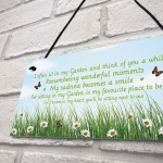 Garden Memorial Sign Hanging Outdoor Sign Wall Door Plaque 