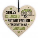 Funny Caravan Sign Wood Heart Hanging Door Wall Sign Campervan
