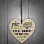 Funny Caravan Sign Wood Heart Hanging Door Wall Sign Campervan