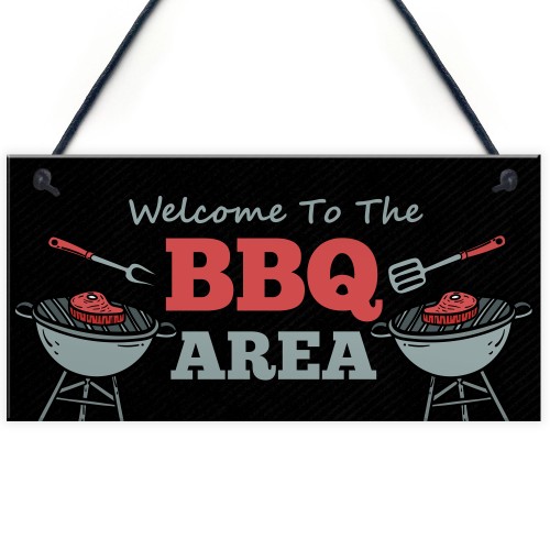 Barbecue Sign BBQ Plaque Hanging Wall Door Sign Garden Shed