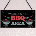 Barbecue Sign BBQ Plaque Hanging Wall Door Sign Garden Shed