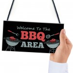 Barbecue Sign BBQ Plaque Hanging Wall Door Sign Garden Shed