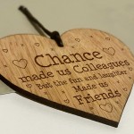 Colleague Gift Oak Wood Heart Leaving Job Gift For Friend