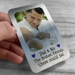 Dad Gift Dad And Me Personalised Wallet Card Fathers Day