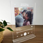 Anniversary Gift Personalised Song Plaque Gift For Him Boyfriend