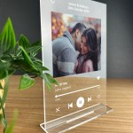 Anniversary Gift Personalised Song Plaque Gift For Him Boyfriend