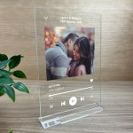 Anniversary Gift Personalised Song Plaque Gift For Him Boyfriend