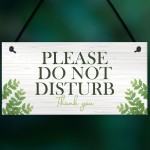 Do Not Disturb Hanging Door Sign Hotel Guest House Housekeeping 