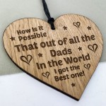Funny Dad Gifts Birthday Fathers Day Gift For Him Engraved Heart
