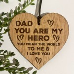 Dad Gifts For Fathers Day Birthday Engraved Heart Gift For Him