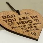 Dad Gifts For Fathers Day Birthday Engraved Heart Gift For Him