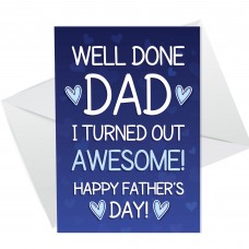 Red Ocean Funny Cheeky Fathers Day Card Rude Humour Card