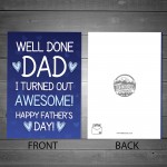 Red Ocean Funny Cheeky Fathers Day Card Rude Humour Card