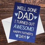 Red Ocean Funny Cheeky Fathers Day Card Rude Humour Card