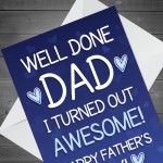 Red Ocean Funny Cheeky Fathers Day Card Rude Humour Card