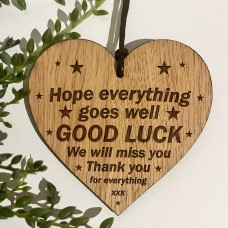 Good Luck Colleague Friend Teacher Work New Job Gift Engraved