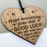 Good Luck Colleague Friend Teacher Work New Job Gift Engraved