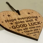 Good Luck Colleague Friend Teacher Work New Job Gift Engraved
