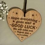 Good Luck Colleague Friend Teacher Work New Job Gift Engraved
