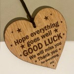 Good Luck Colleague Friend Teacher Work New Job Gift Engraved