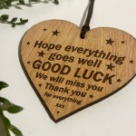 Good Luck Colleague Friend Teacher Work New Job Gift Engraved