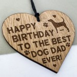 Funny Birthday Gift For Dad From Dog Engraved Heart Pet Gift