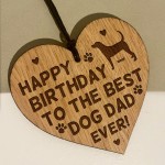 Funny Birthday Gift For Dad From Dog Engraved Heart Pet Gift