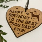 Funny Birthday Gift For Dad From Dog Engraved Heart Pet Gift