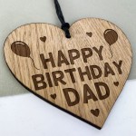 Birthday Gift For Dad Engraved Heart 30th 40th 50th Birthday