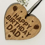 Birthday Gift For Dad Engraved Heart 30th 40th 50th Birthday