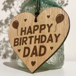 Birthday Gift For Dad Engraved Heart 30th 40th 50th Birthday