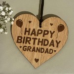 Birthday Gift For Grandad Wood Engraved Heart 50th 60th 70th
