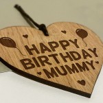 Birthday Gift For Mummy Wood Engraved Heart 30th 40th 50th