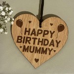 Birthday Gift For Mummy Wood Engraved Heart 30th 40th 50th