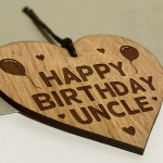 Birthday Gift For Uncle Wood Engraved Heart 30th 40th 50th