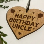 Birthday Gift For Uncle Wood Engraved Heart 30th 40th 50th