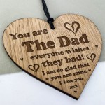 Dad Gift Engraved Heart Fathers Day Birthday Gift For Him