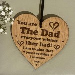Dad Gift Engraved Heart Fathers Day Birthday Gift For Him