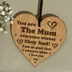 Mum Gift Engraved Heart Mothers Day Birthday Gift For Her Gift