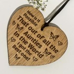Auntie Gifts For Birthday Mothers Day Engraved Heart Thank You