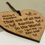 Auntie Gifts For Birthday Mothers Day Engraved Heart Thank You