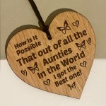 Auntie Gifts For Birthday Mothers Day Engraved Heart Thank You