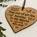 Auntie Gifts For Birthday Mothers Day Engraved Heart Thank You