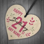 16th 18th 21st 30th Birthday Gift For Women Wood Heart