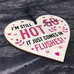 Funny 50th Birthday Gifts For Women Wood Heart Fifty Birthday