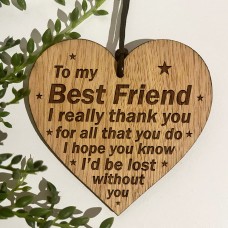 Gift For Friend Best Friend Engraved Heart Friendship Gift 