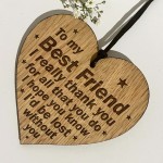 Gift For Friend Best Friend Engraved Heart Friendship Gift 