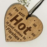 50th Birthday Gift Fifty Birthday Wood Engraved Heart Gift
